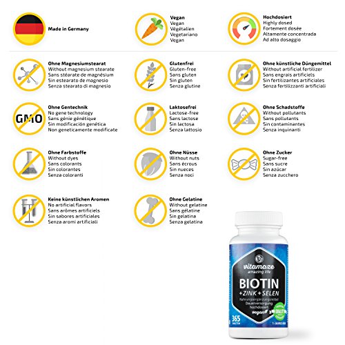 Vitamaze Biotina, Zinc Y Selenio